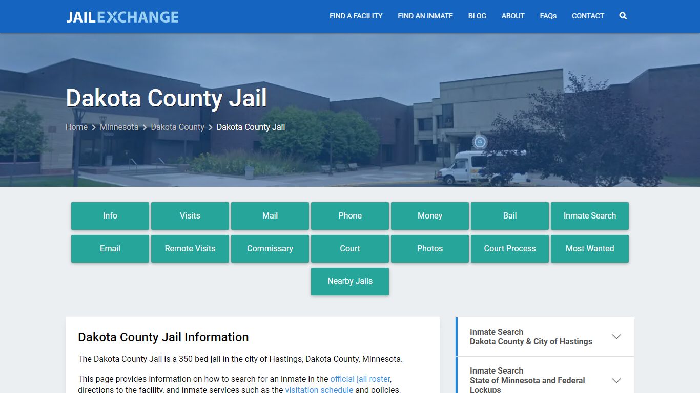 Dakota County Jail, MN Inmate Search, Information